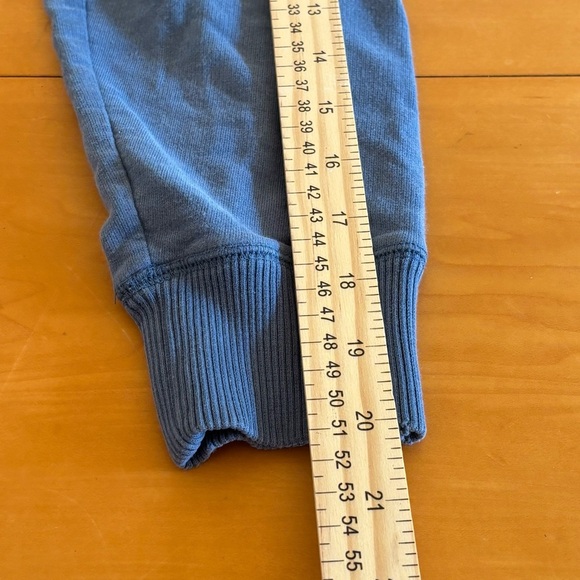 Victoria’s Secret Pink small blue green 86 logo crop blue lifeguard sweatshirt - Picture 8 of 9